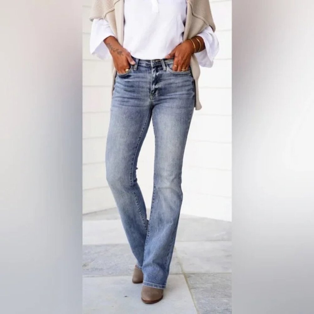 Judy Blue Mid Rise Bootcut Jeans